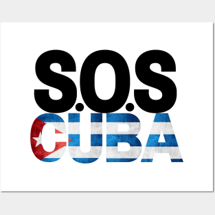 SOSCUBA || CUBAN FLAG Posters and Art